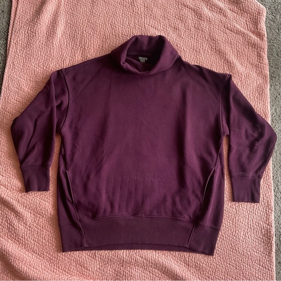 aerie Tops - aerie Plum Mock Neck Sweater